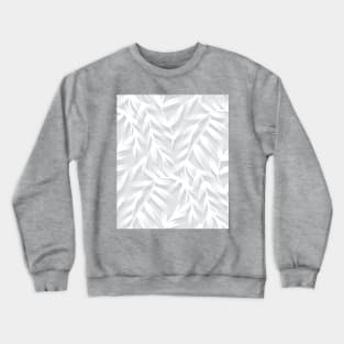 Painted Gray Leaves Crewneck Sweatshirt